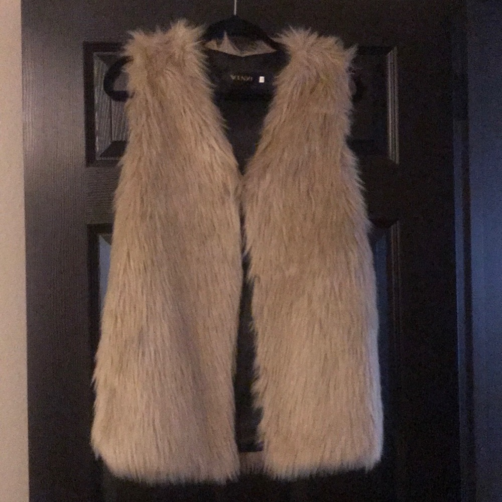 Faux fur vest